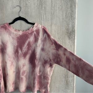 Fate Pink Tie Dye Sweater - M